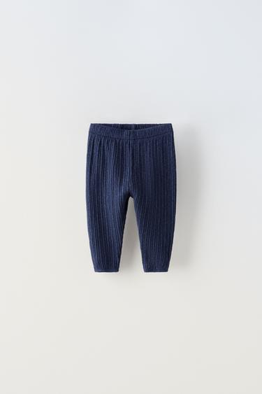 ZARA ribbed leggings two pieces NAVY – The Label by Cezara