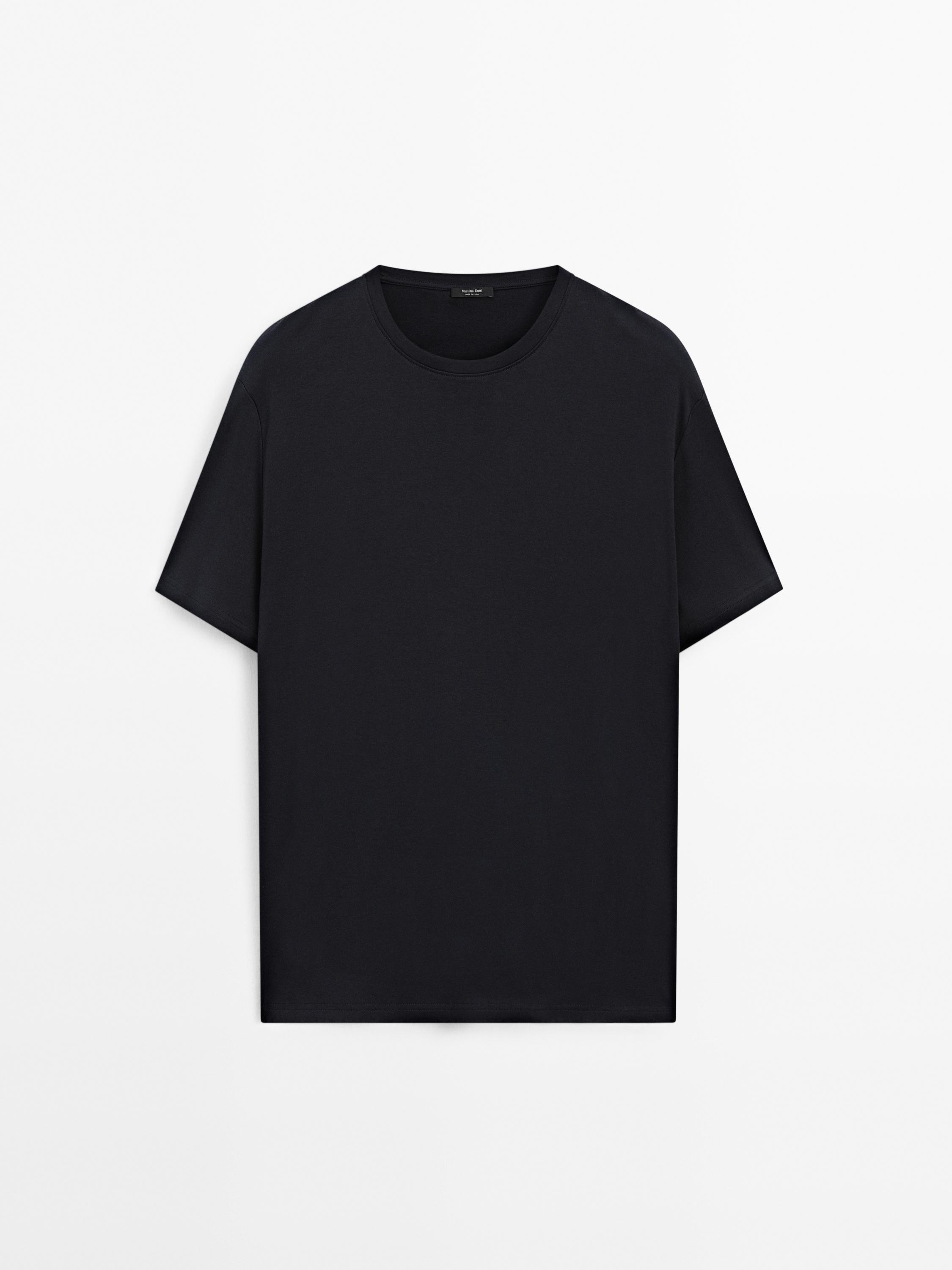 100% mercerised cotton T-shirt - White | ZARA United States