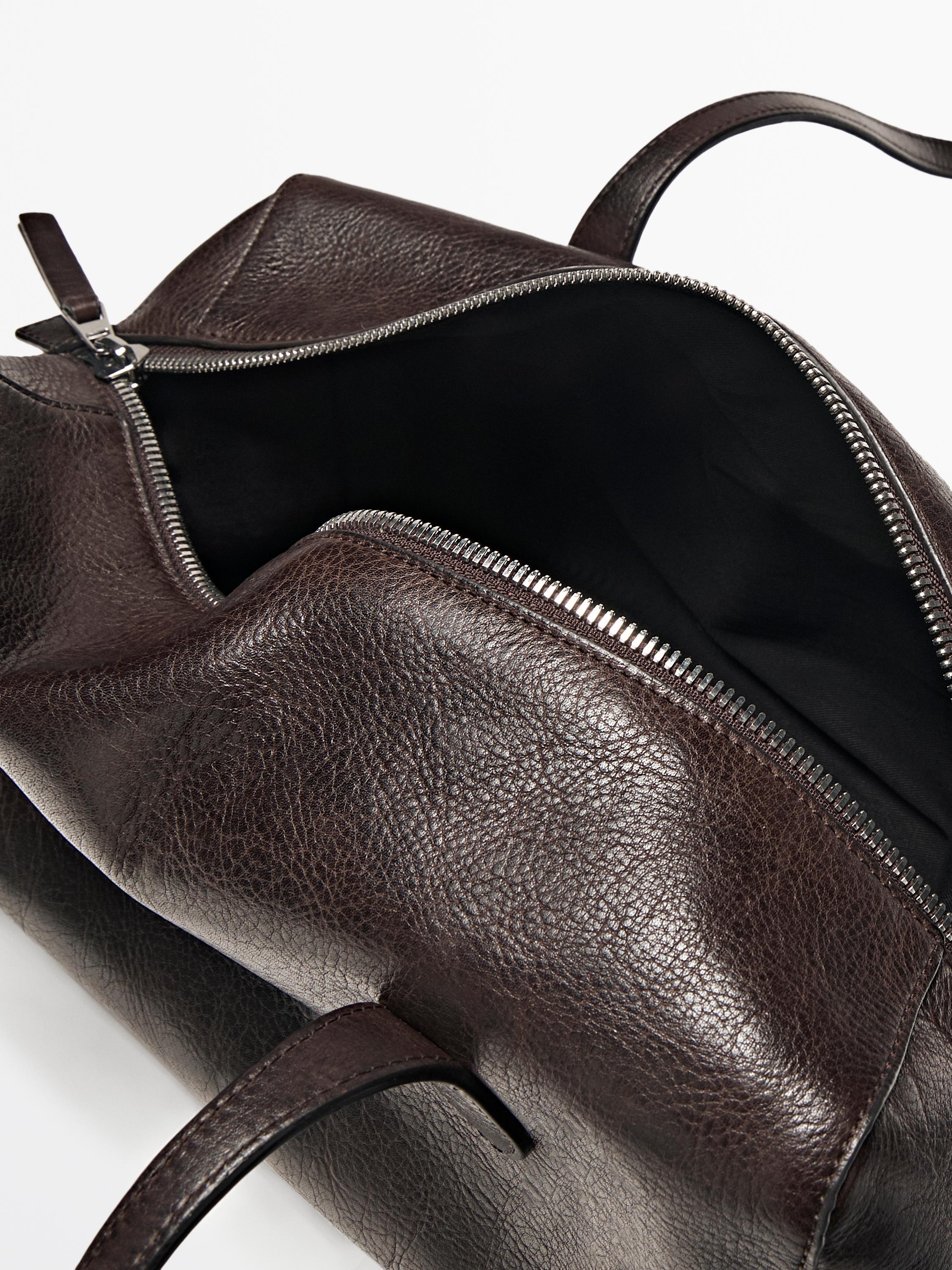 Sac cartable west en cuir nappa