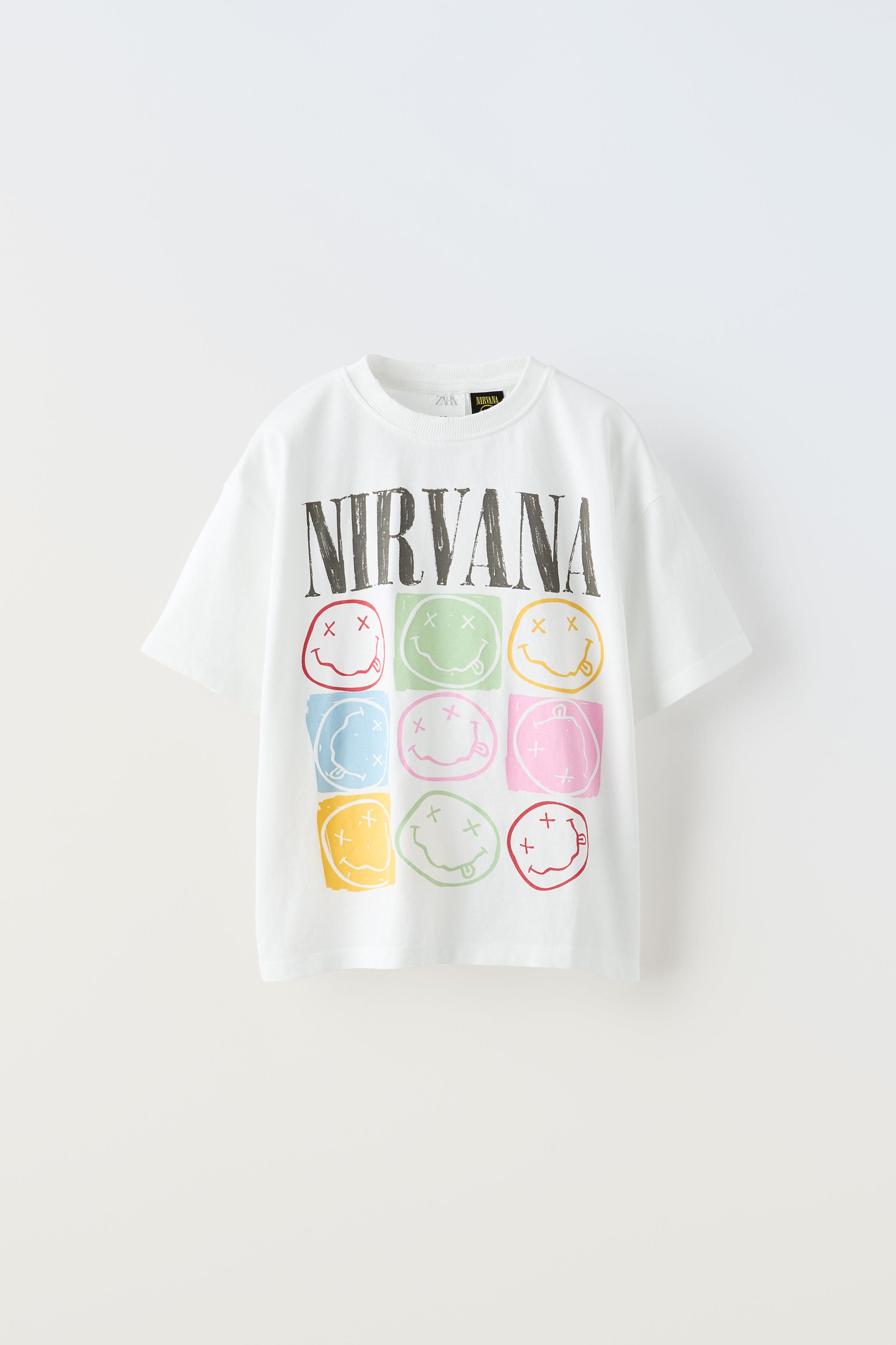 Nirvana smiley cheap t shirt