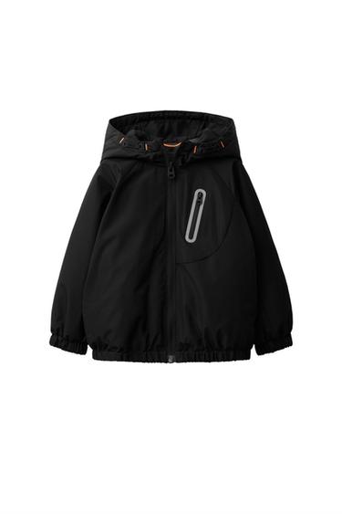 TECHNICAL WATER-REPELLENT RAINCOAT - Black by Zara