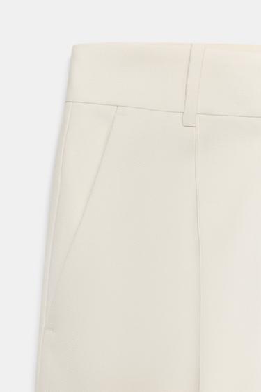ZW COLLECTION CROPPED TROUSERS WITH SEAMS - Light beige by Zara - Image 12