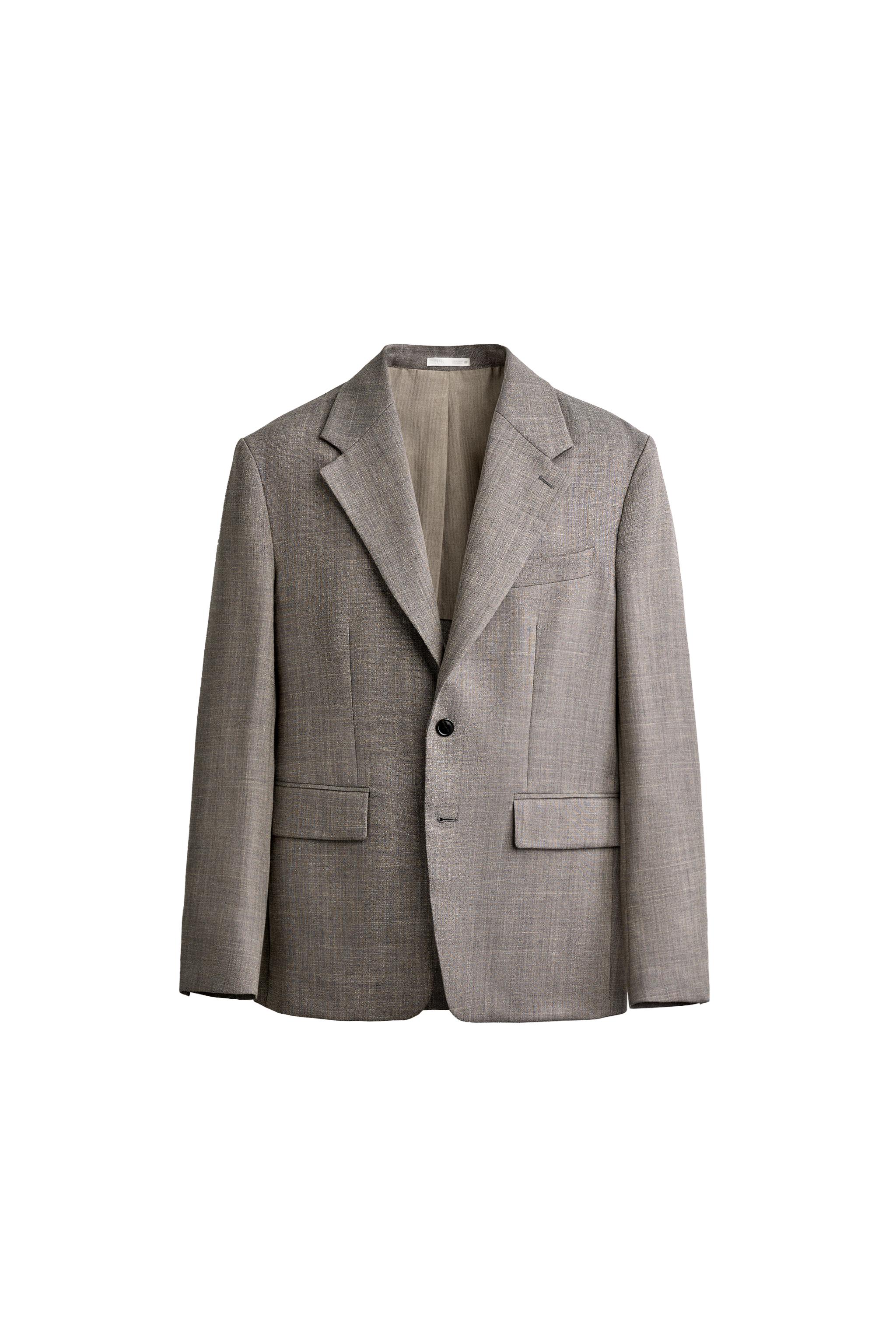 REGULAR FIT WOOL SUIT BLAZER