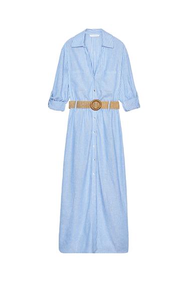 MIDI DRESS WITH BELT