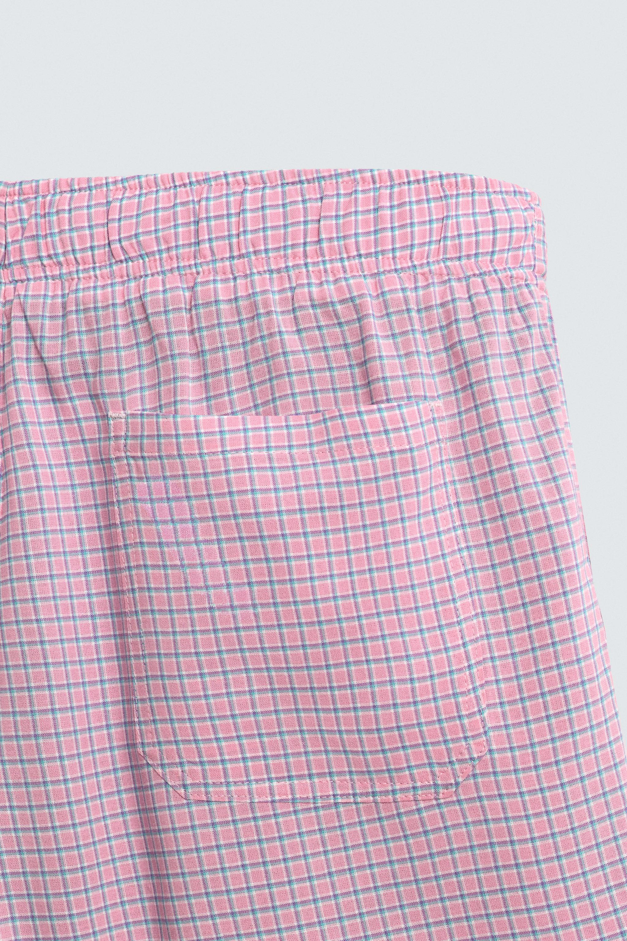 FLOWY PLAID SHORTS
