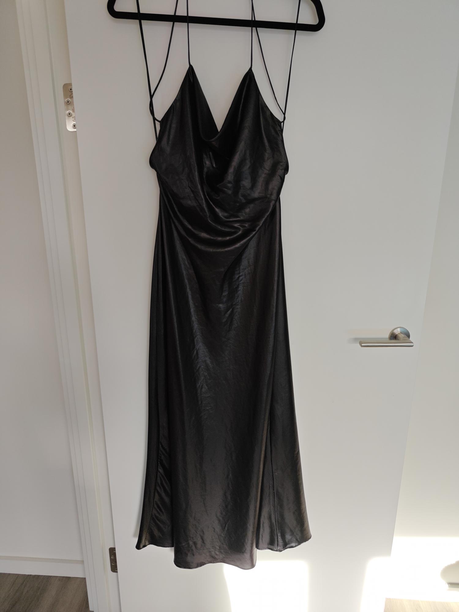 FOIL SLIP DRESS