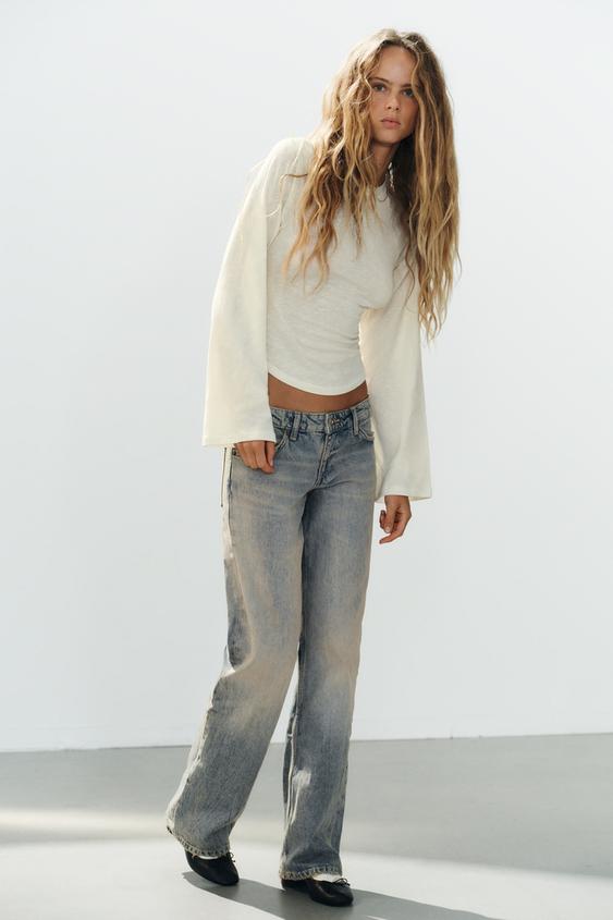ROUND NECK T-SHIRT - Ecru by Zara - Image 0