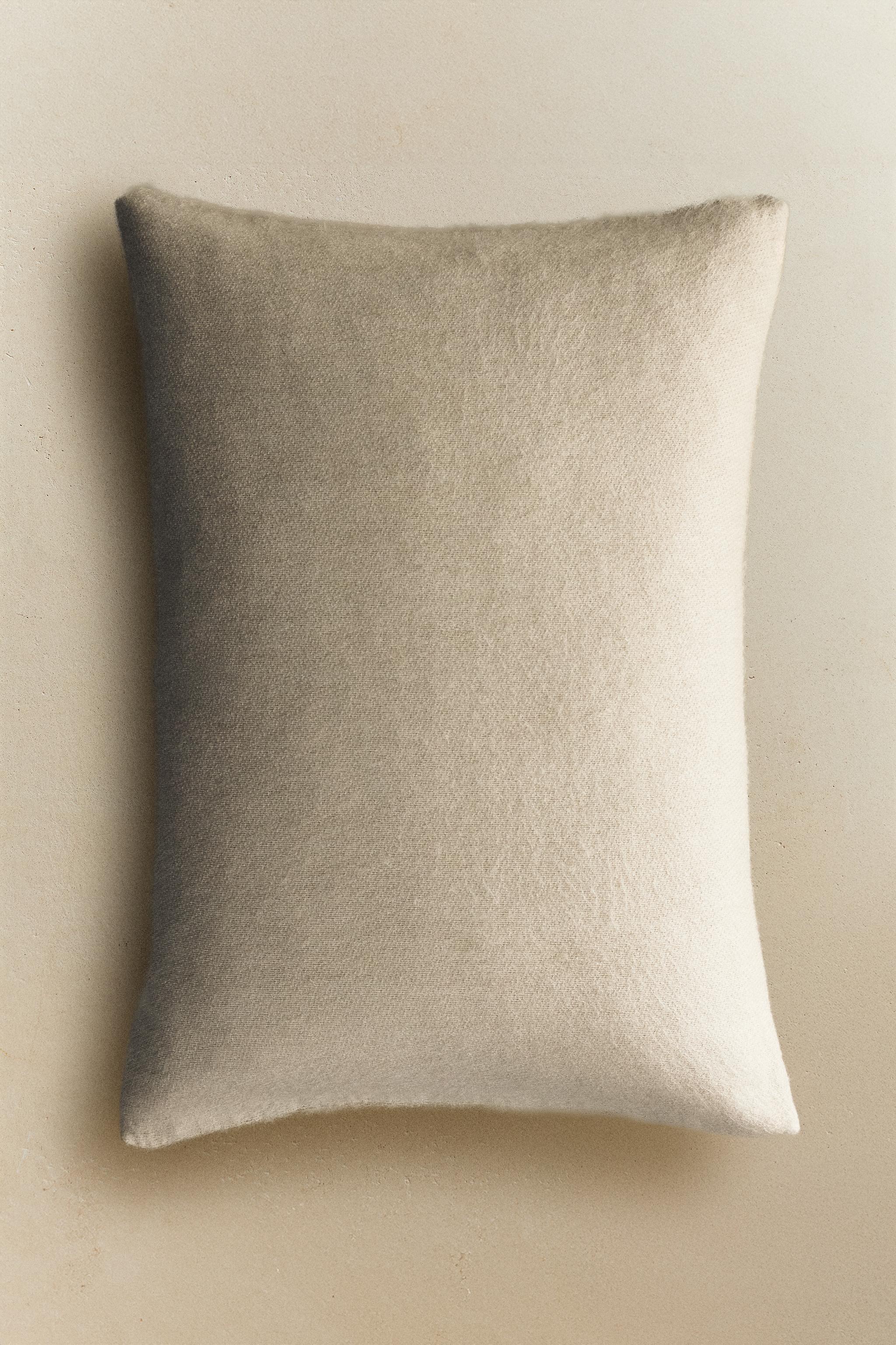 CASHMERE-EFFECT THROW PILLOW COVER