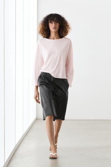 Zara Cotton blend knit cape sweater - 142 - Image 0