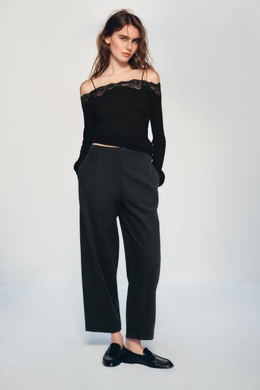 Zara BALLOON PANTS - Anthracite grey