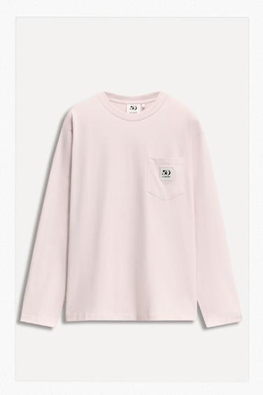CAMISETA PARCHE BOLSILLO 50TH ANNIVERSARY - Rosa pastel de Zara