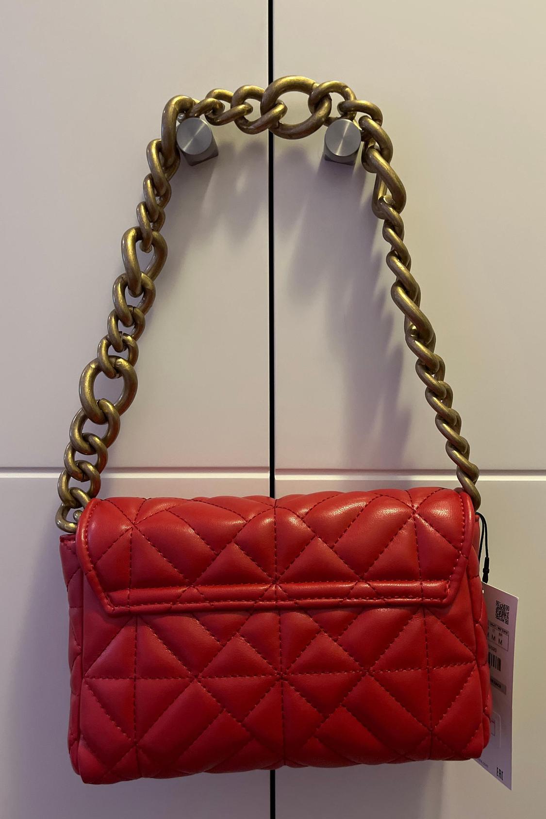 QUILTED SHOULDER BAG WITH CHAIN - Image 3