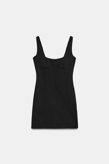 ROBE COURTE INTERLOCK - Noir de Zara - Image 5