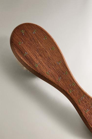 BABY FLORAL BRUSH AND COMB SET - Brown by Zara - Image 3