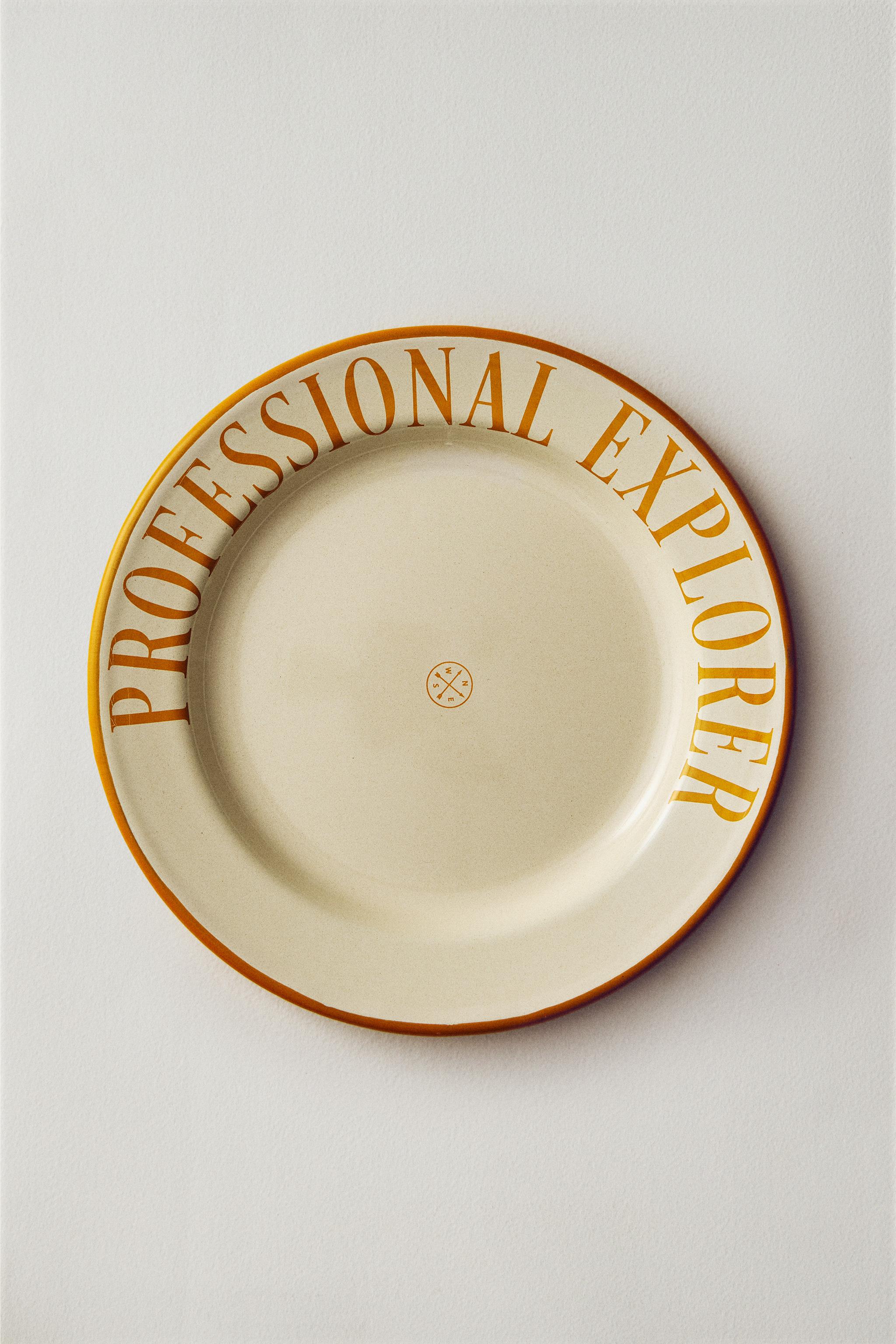 STEEL CAMPING PLATE - Yellow | ZARA United States