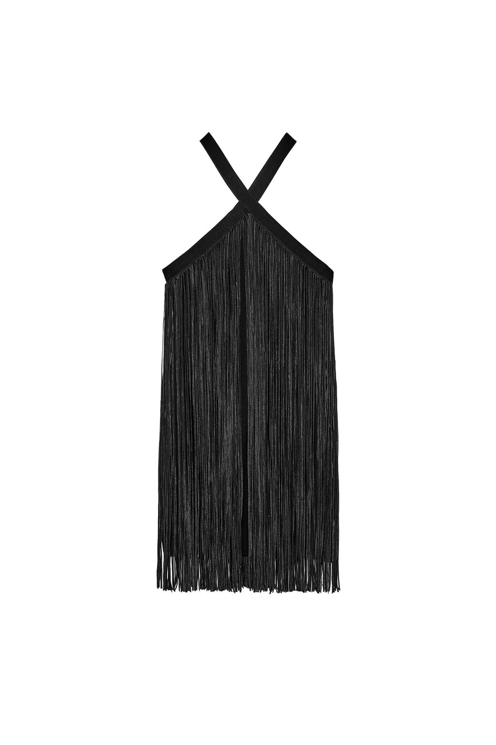 FRINGED SHORT DRESS - image 3