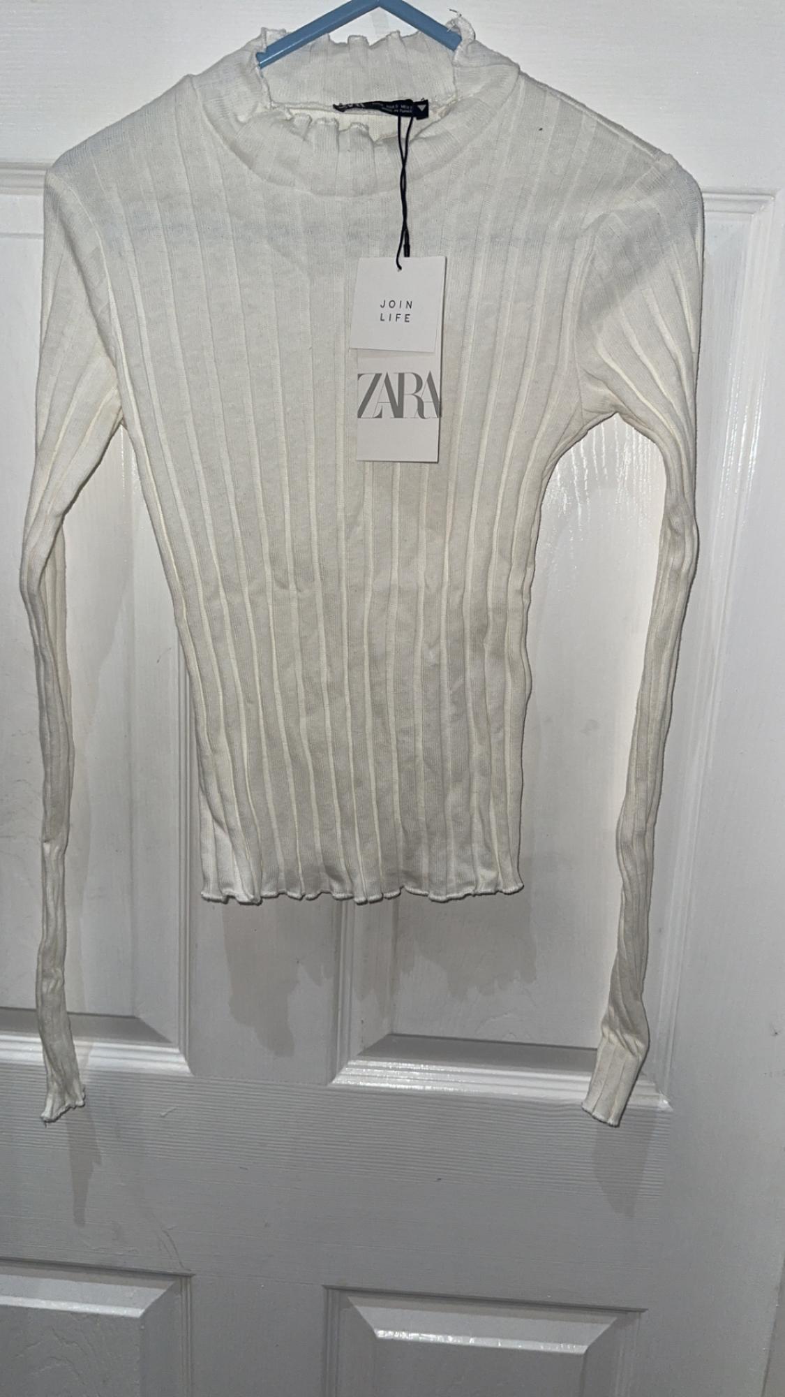RIBBED KNIT SWEATER WITH HIGH NECK