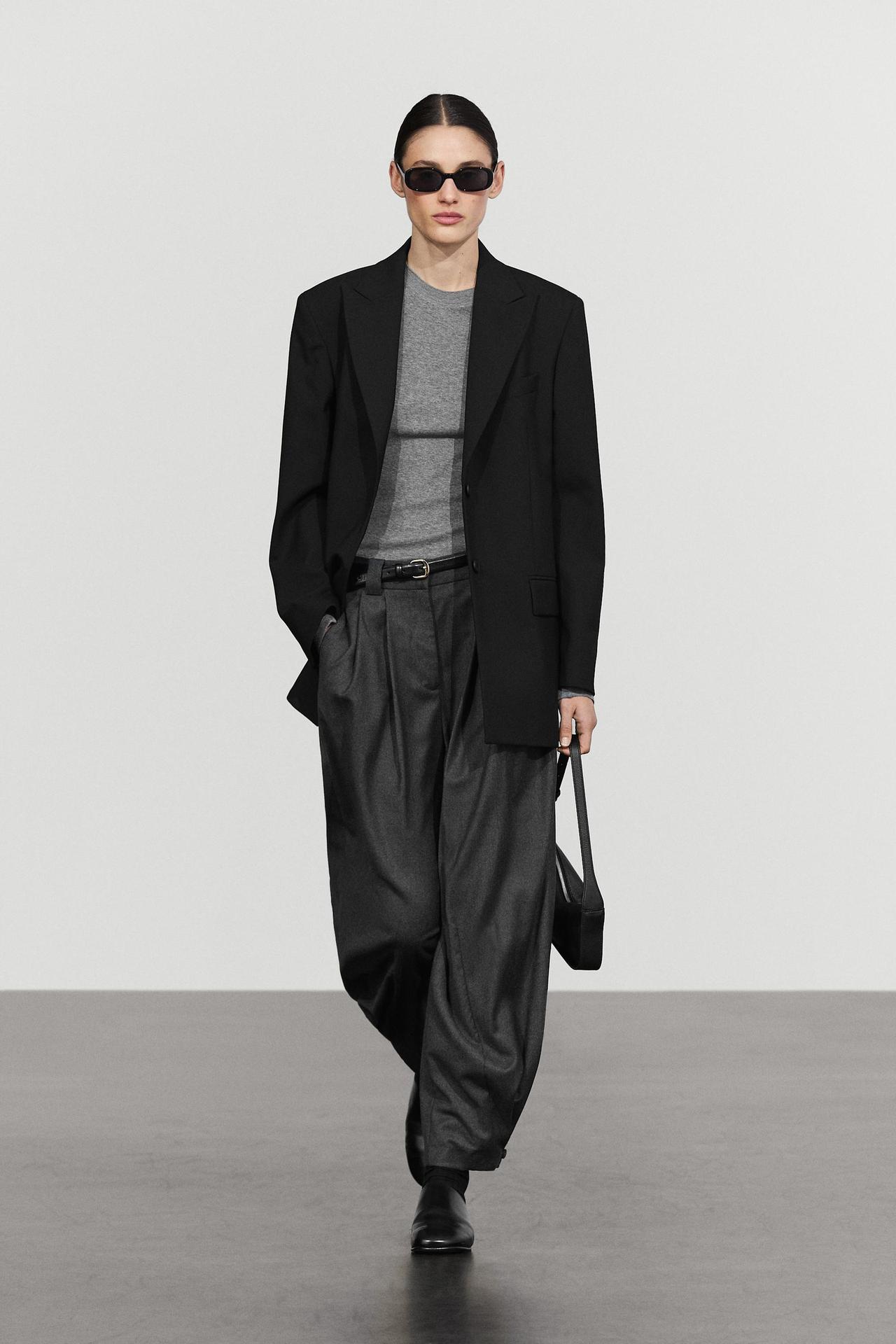 100% Wool Suit Blazer — Black