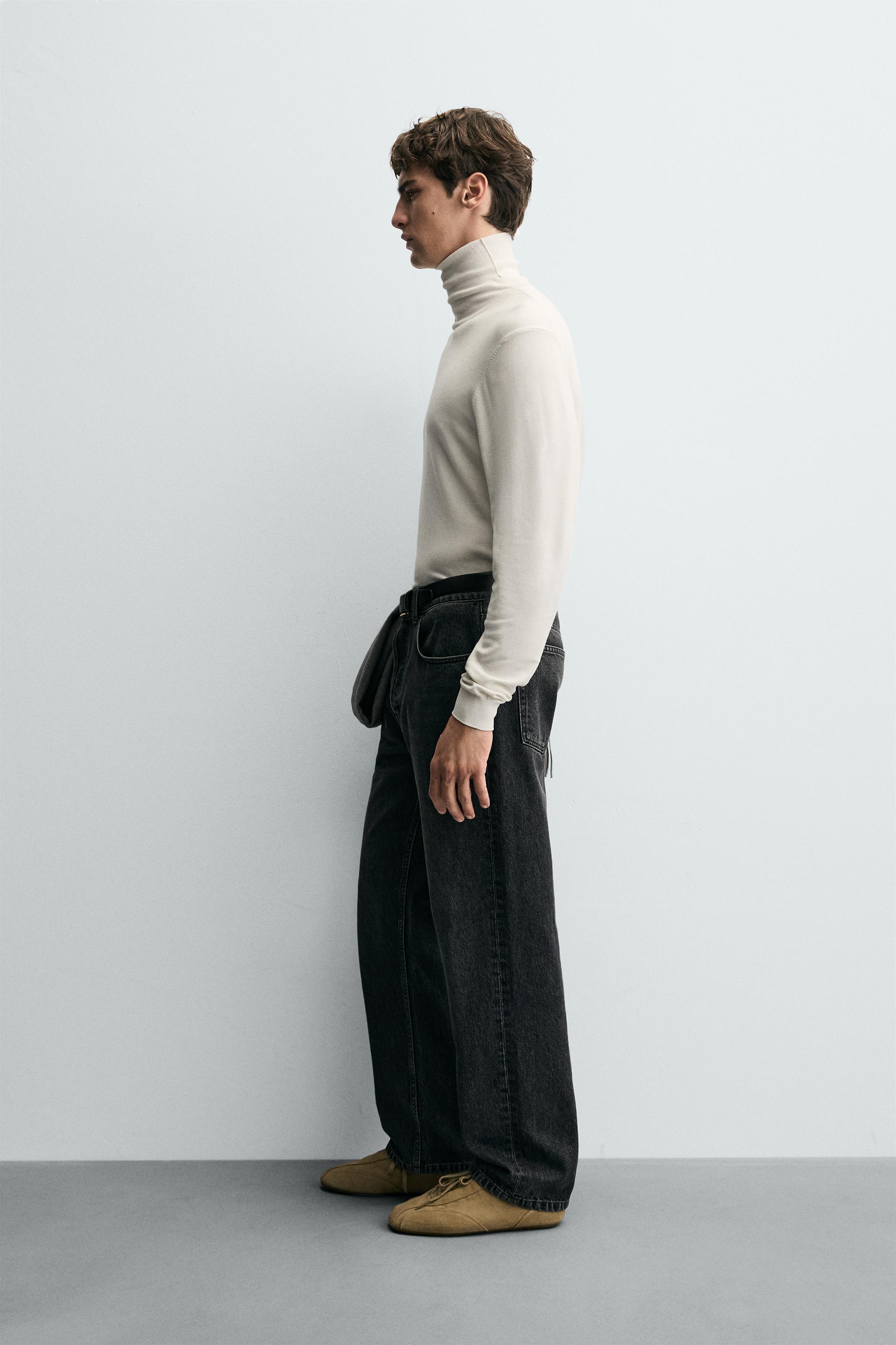 BASIC HIGH NECK SWEATER - Oyster-white | ZARA United States