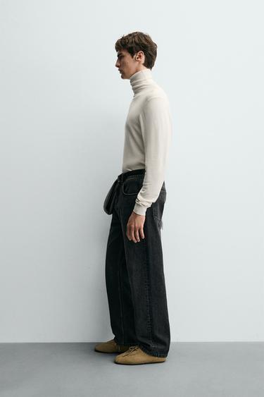 PULL COL MONTANT BASIQUE - Blanc cassé de Zara - Image 3