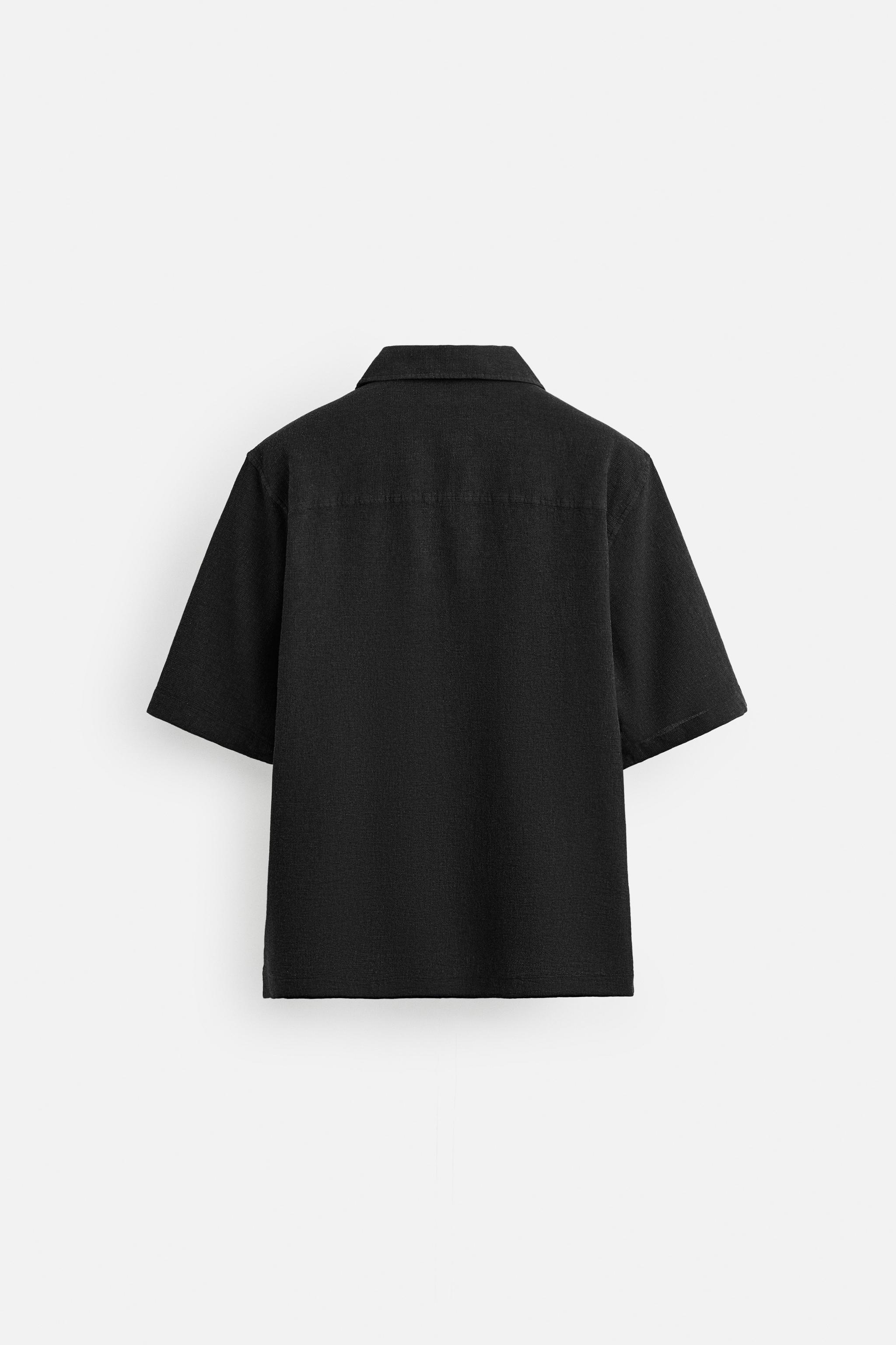 CHECKERED TEXTURED POLO - Dark gray | ZARA United States