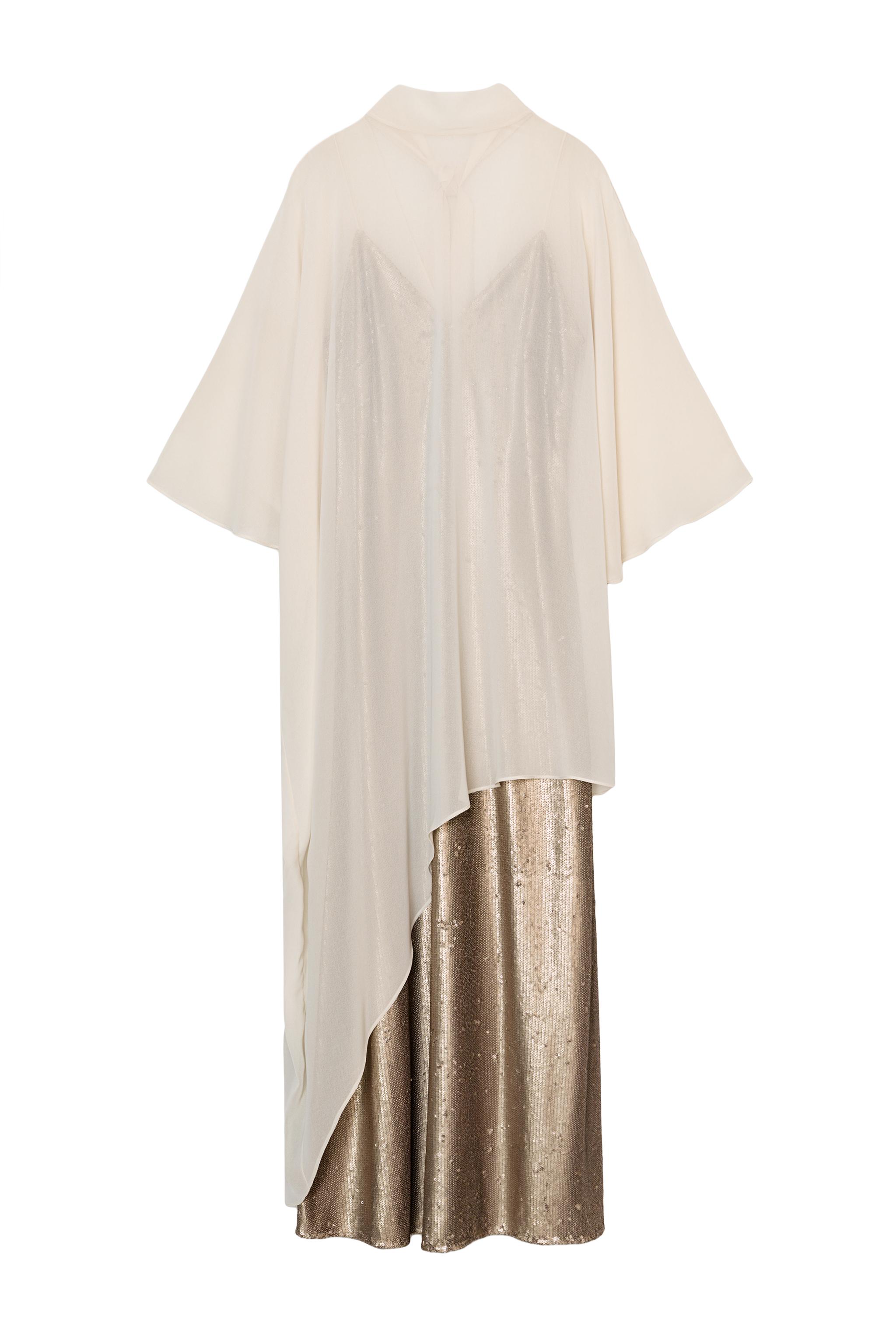 PULLU PELERİN ELBİSE ZW COLLECTION