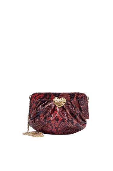 BOLSO PIEL GRABADO SERPIENTE