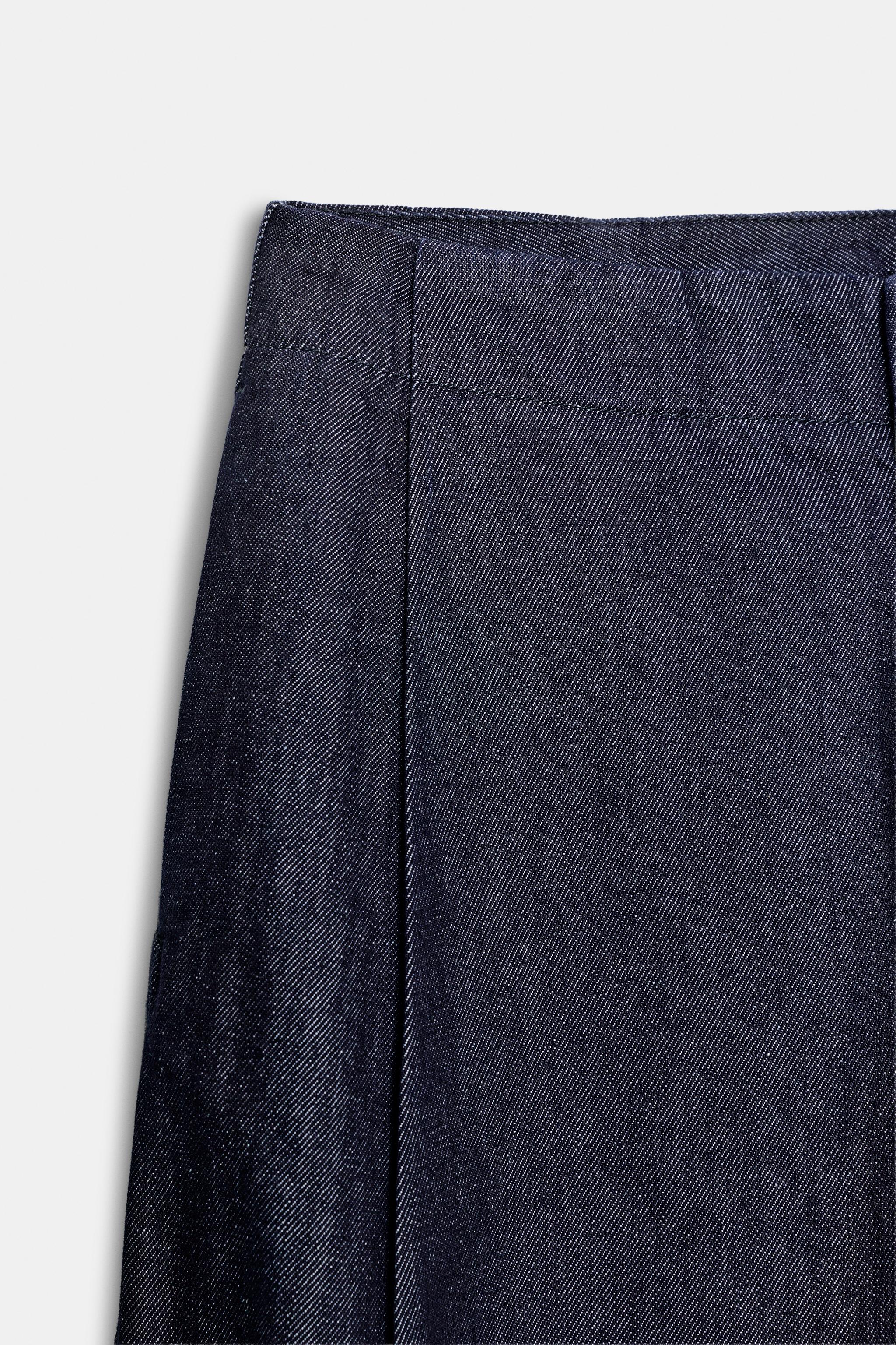 Zara ZW COLLECTION BARREL ORTA BEL JEAN görsel 8
