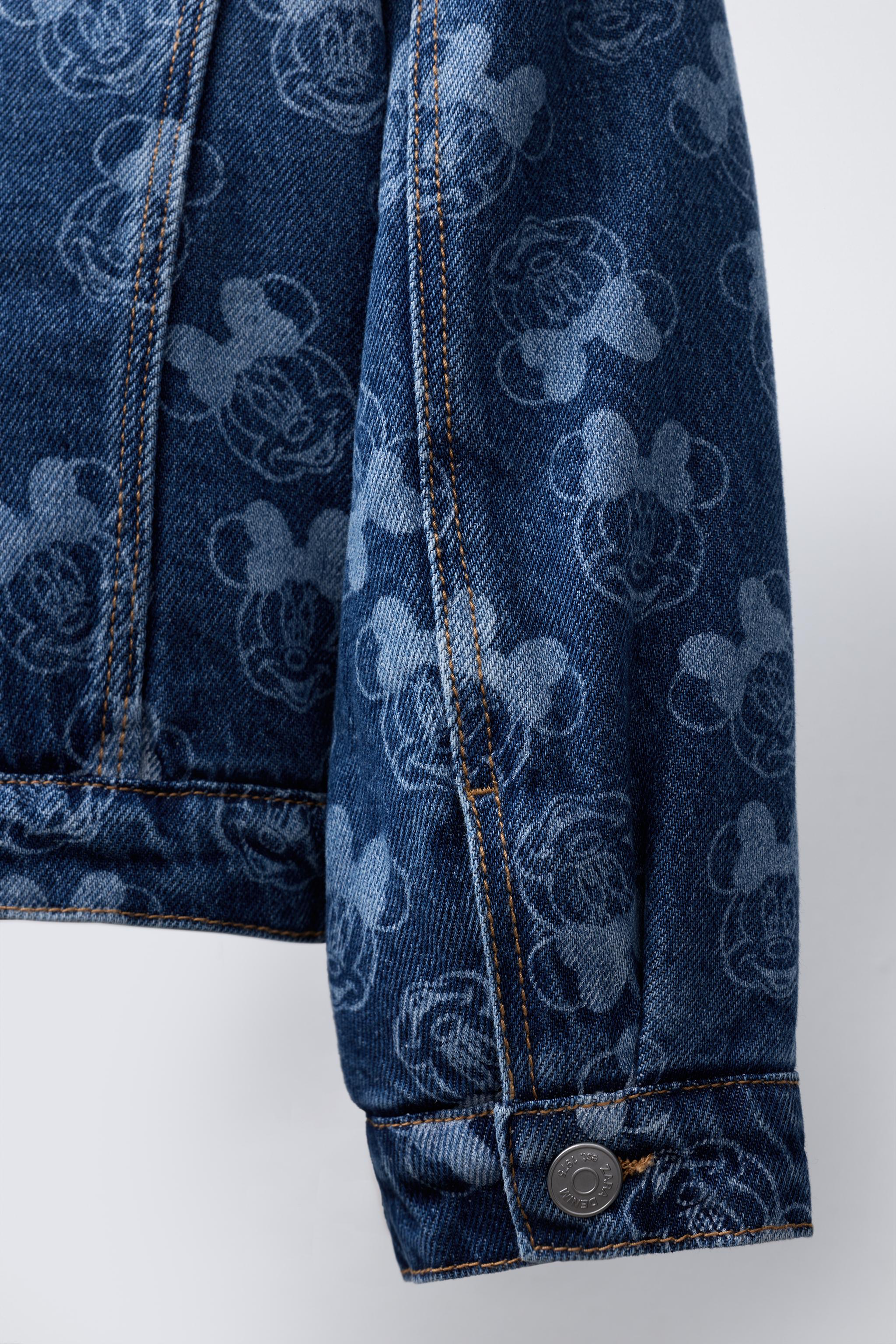 ミニーマウス©ディズニー フェイクシープスキンデニムジャケット