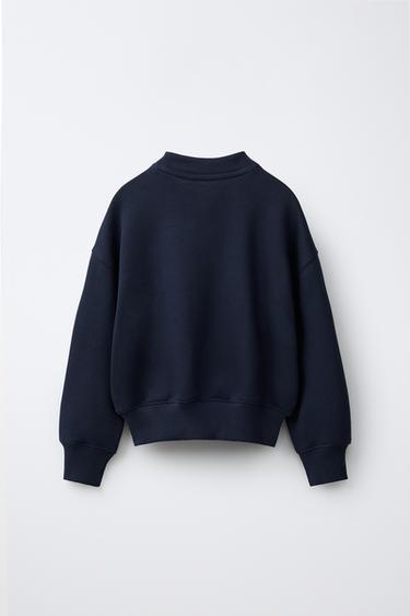 PLAIN JOGGING SWEATSHIRT — Navy blue 2