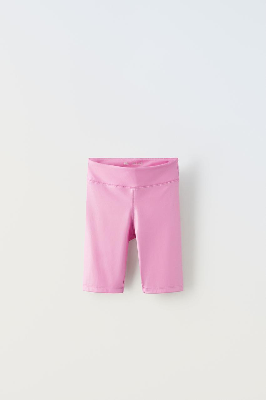 SHINY BIKE SHORTS - Pink