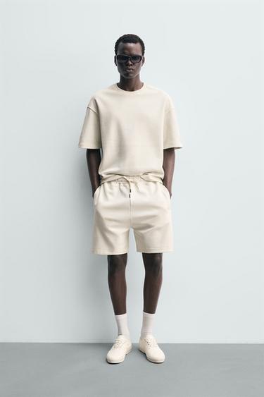 RELAXED FIT INTERLOCK SWEATSHIRT - Oyster-white by Zara