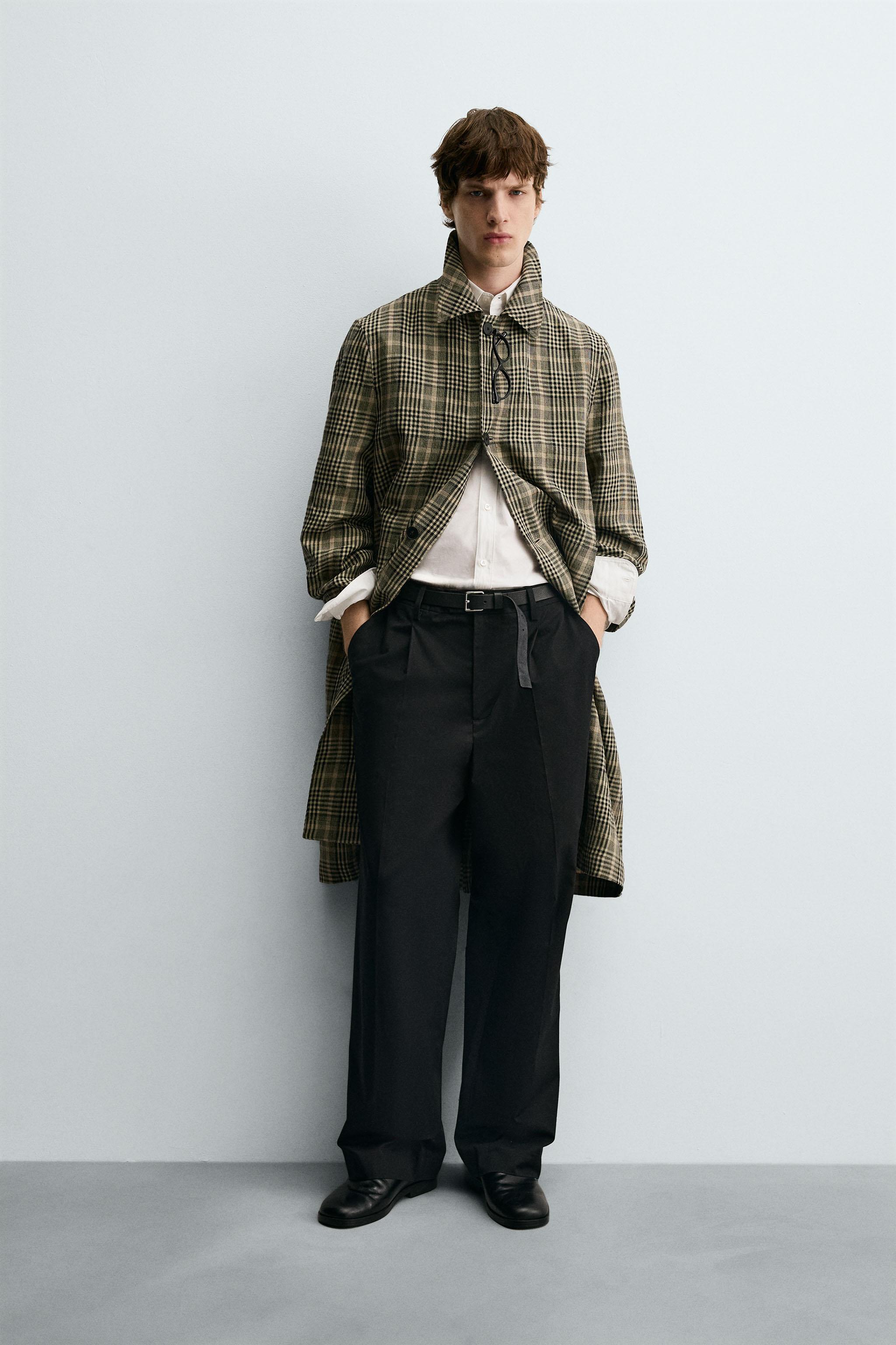 WOOL - LINEN COAT LIMITED EDITION - Brown | ZARA United States
