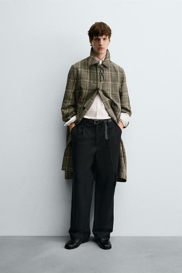 MANTEAU LAINE - LIN ÉDITION LIMITÉE - Marron de Zara - Image 0