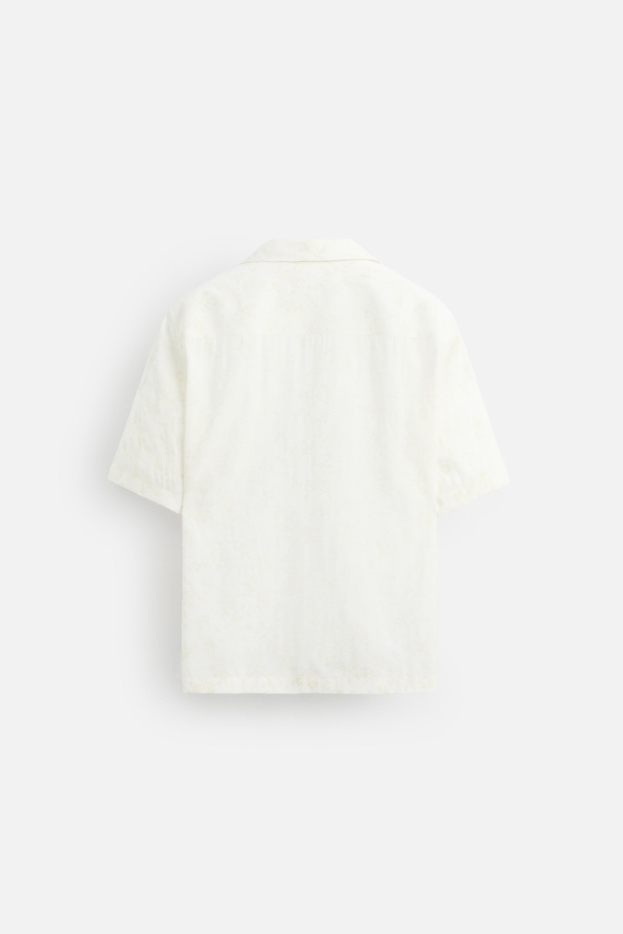 TEXTURED JACQUARD SHIRT - Ecru | ZARA United States