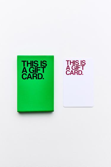 CARTE-CADEAU (PHYSIQUE) - Vert de Zara - Image 1