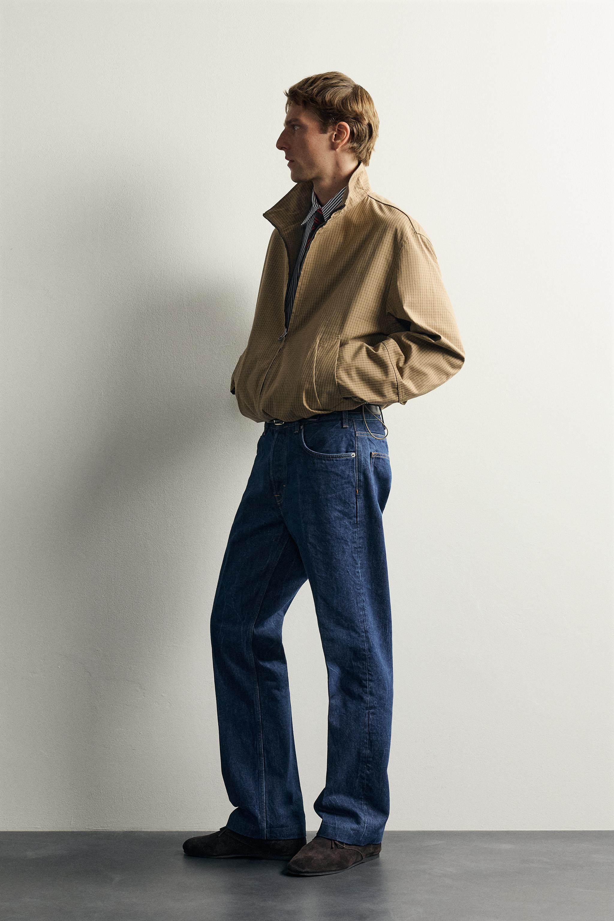 Мужские джинсы Zara AARON LEVINE X ZARA PRESSED BOOTCUT JEANS — фото 4