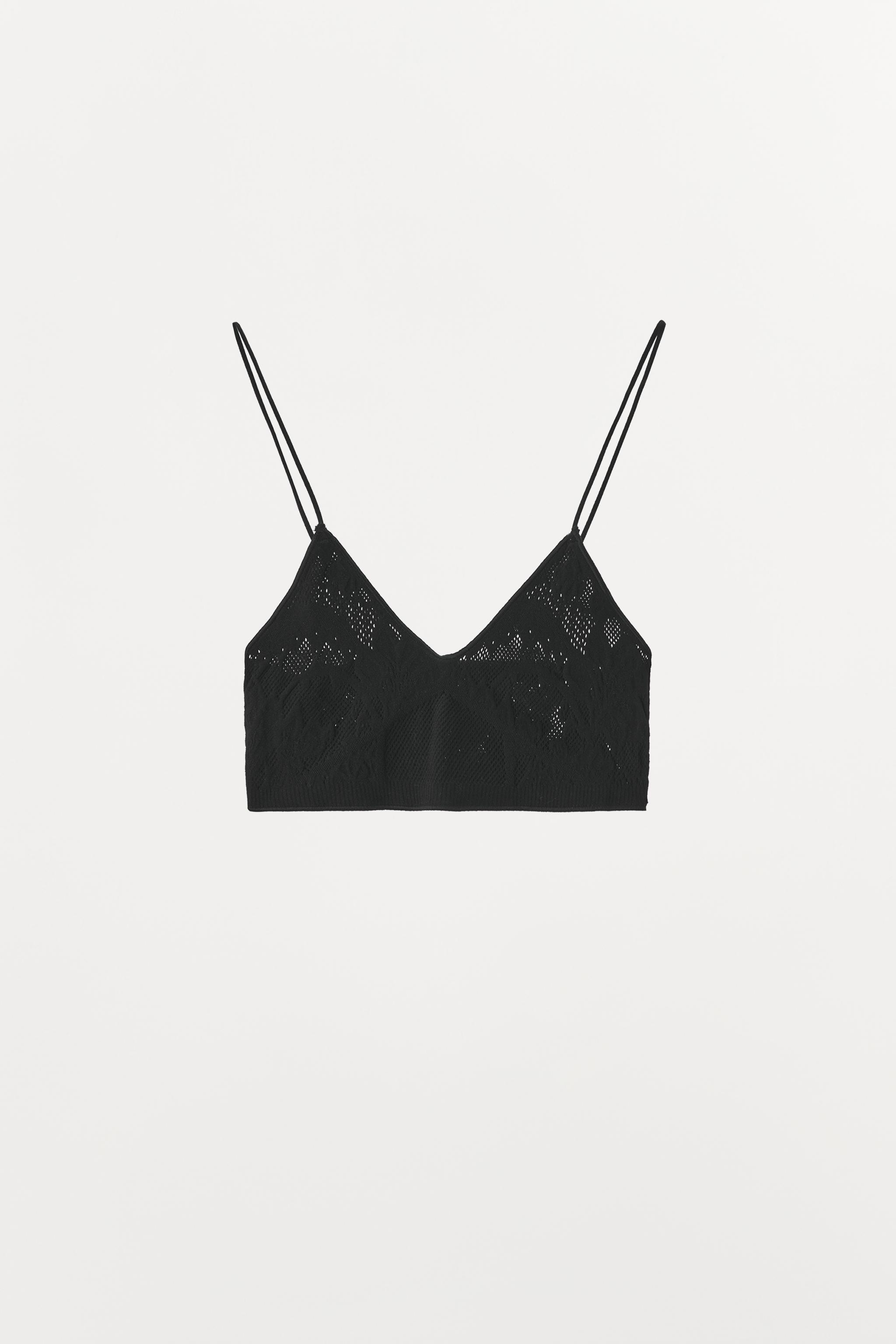 シームレストライアングルブラレット - ブラック | ZARA Japan