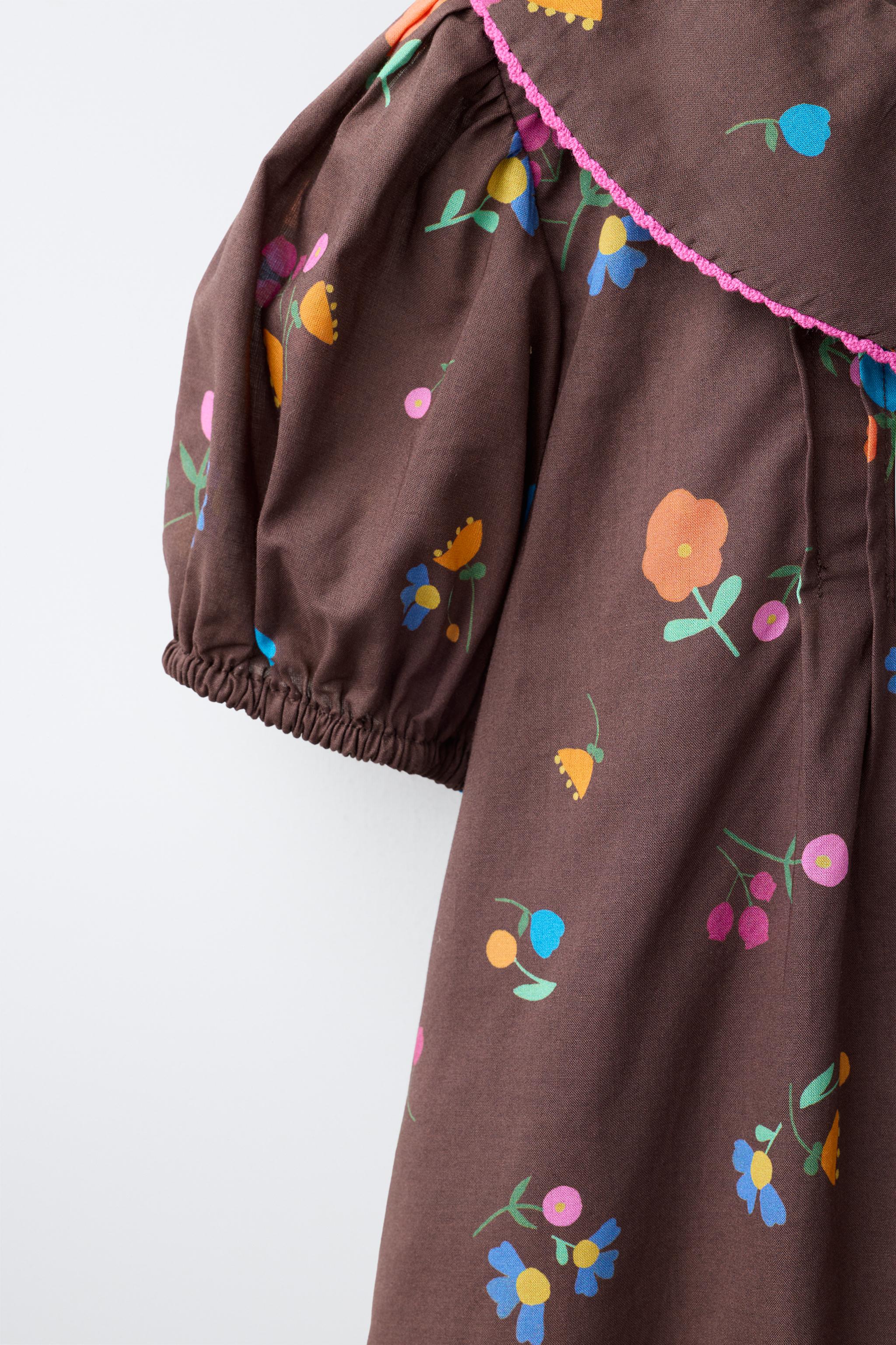 Детские платья Zara FLORAL PRINT DRESS — фото 5