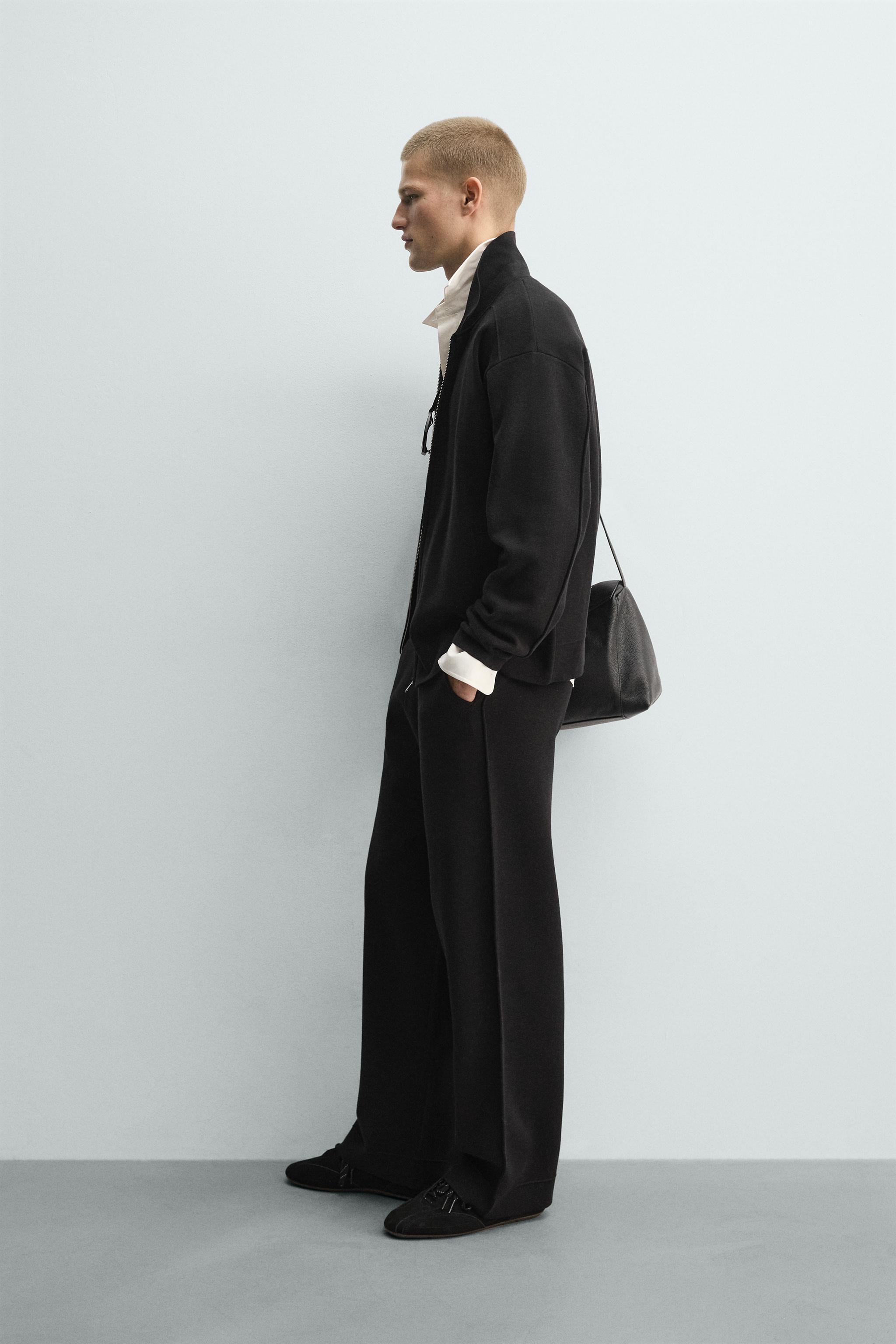 KNIT WIDE FIT PANTS
