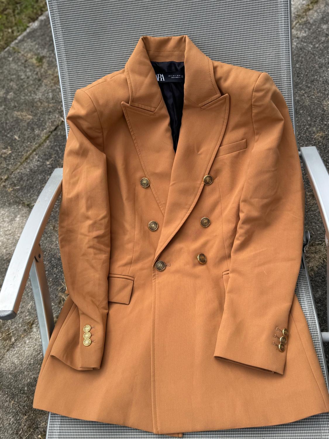 LONG DOUBLE-BREASTED BLAZER - Image 2