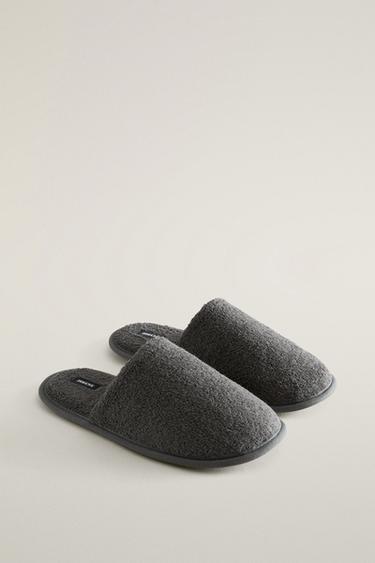 BATH TOWEL SLIPPERS — Dark Gray 2