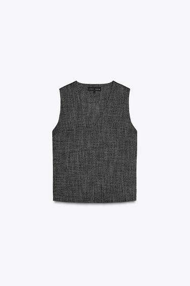 TOP MIT STRUKTUR ZW COLLECTION - Schwarz von Zara - Bild 0