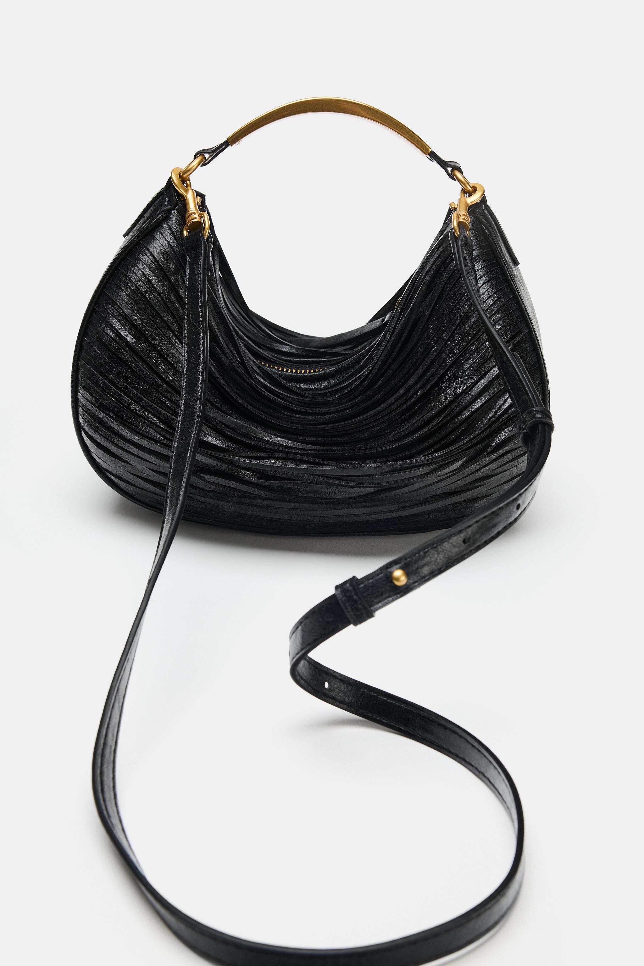 METAL HANDLE HANDBAG
