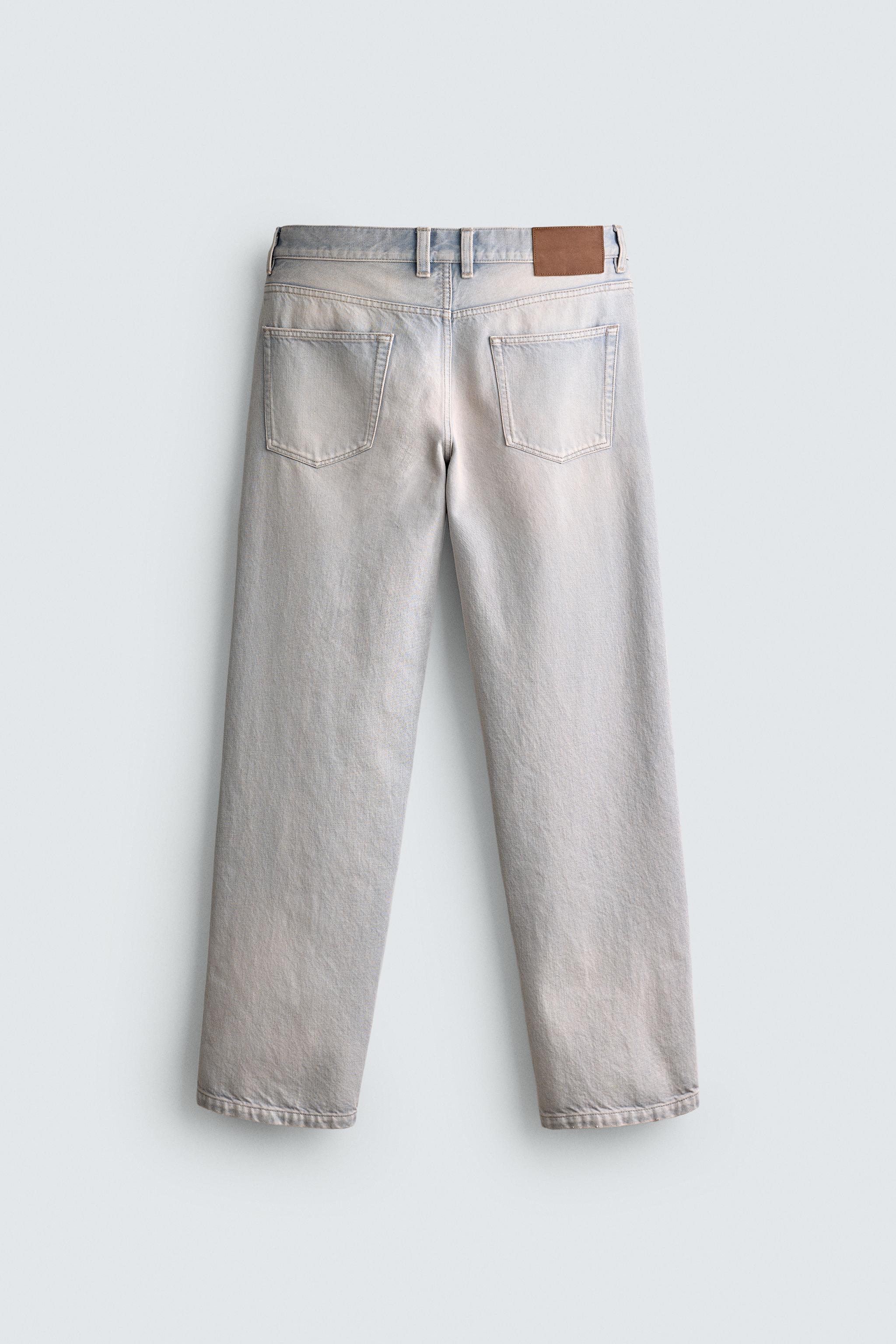 バギーフィットクロップドデニムパンツ - ライトブルー | ZARA Japan
