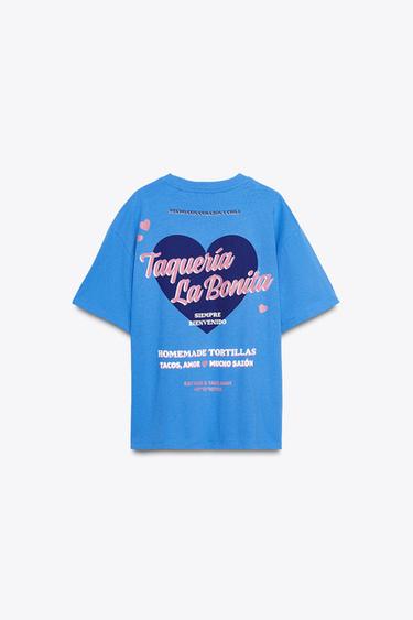 TEXT PRINT T-SHIRT - Bluish de Zara - Image 1