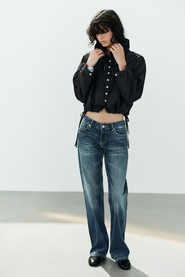 COTTON JACKET WITH TIES - Black by Zara