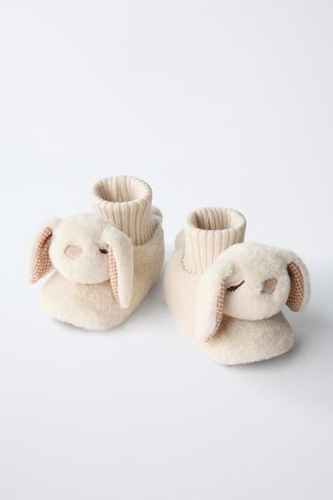 CHAUSSONS D'INTÉRIEUR LAPIN - Blanc écru de Zara - Image 2