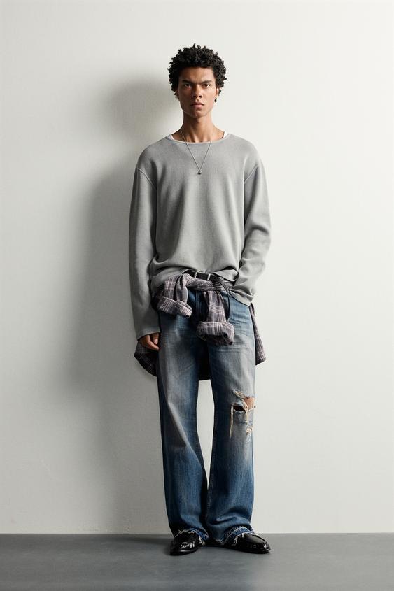 Zara PESUD EFEKTIGA RIBETKANGAST DRESSIPLUUS - Sea green - Pilt 0