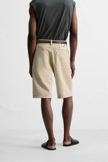 BAGGY FIT BERMUDA SHORTS © OTIS KWAME KYE QUAICOE - camel by Zara - Image 2